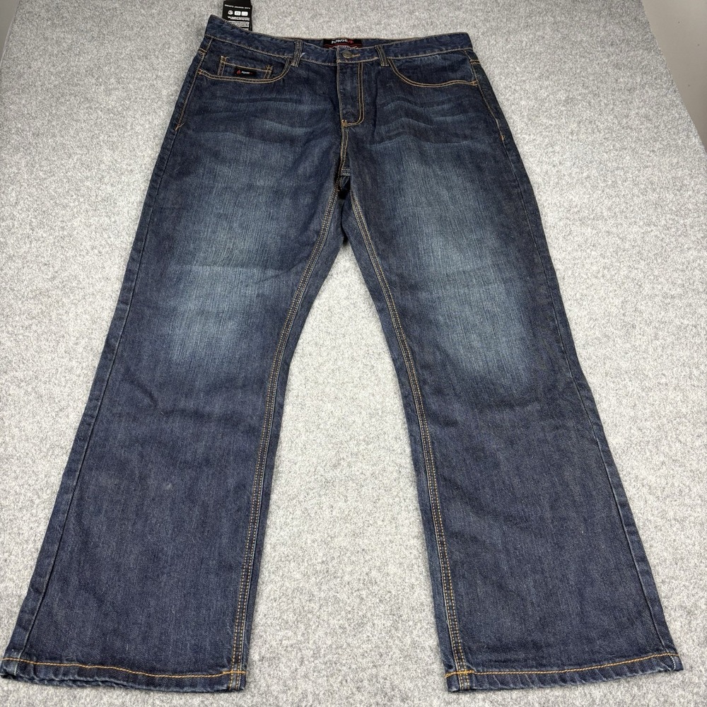 Forge Fr Jeans Mens 40x32 Dark Wash NWT Flame Resistant Relaxed Fit Baggy Cat 2